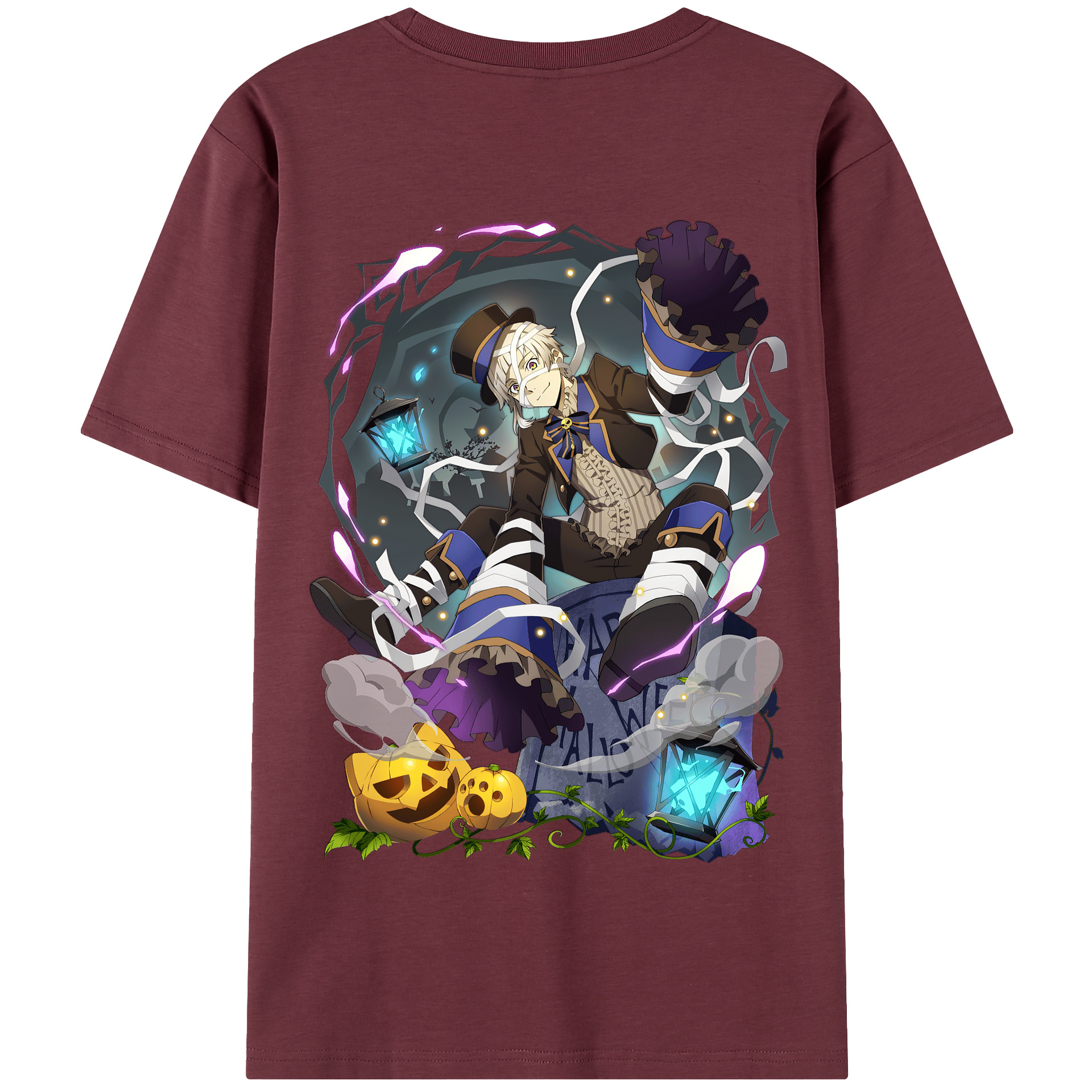 （画像用） 文豪ストレイドッグス Bungo Stray Dogs 綿100％半袖Tシャツ（背面プリント）
